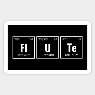 Flute, Periodic Elements Spelling Sticker